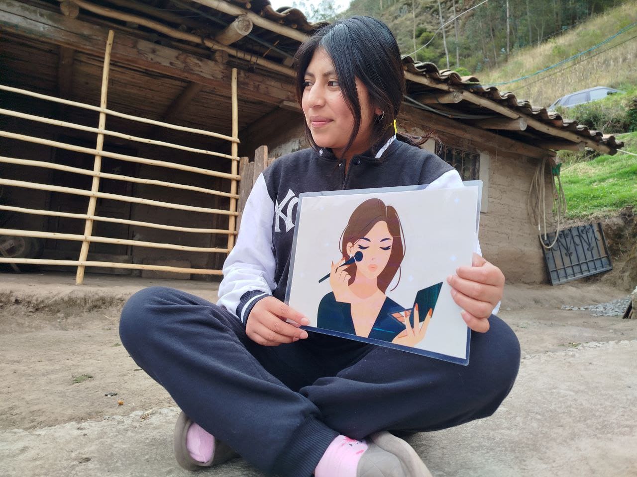 Joven de una comunidad de Imbabura participando en una actividad de FOCI